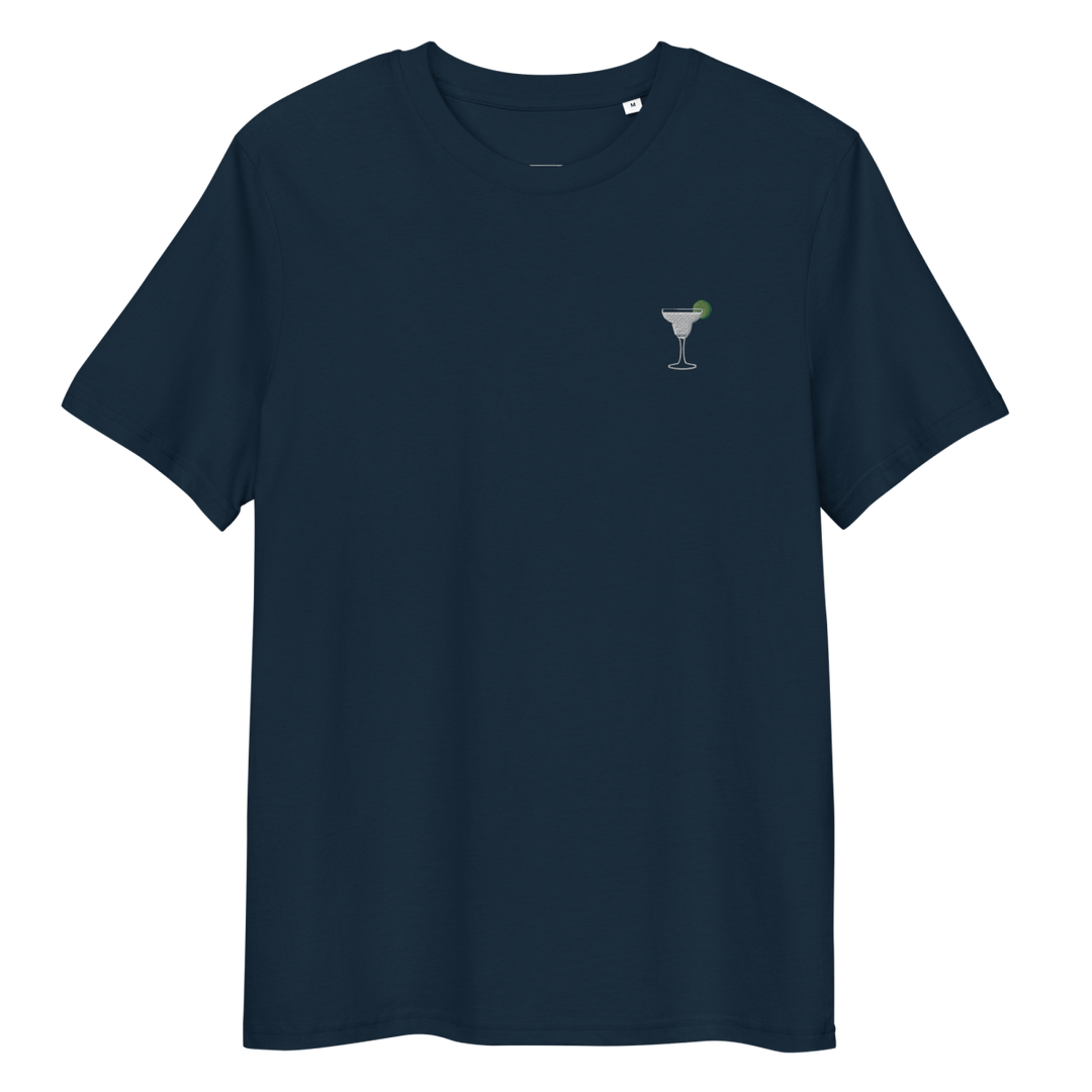 The Margarita Glass organic t-shirt - French Navy - Cocktailored