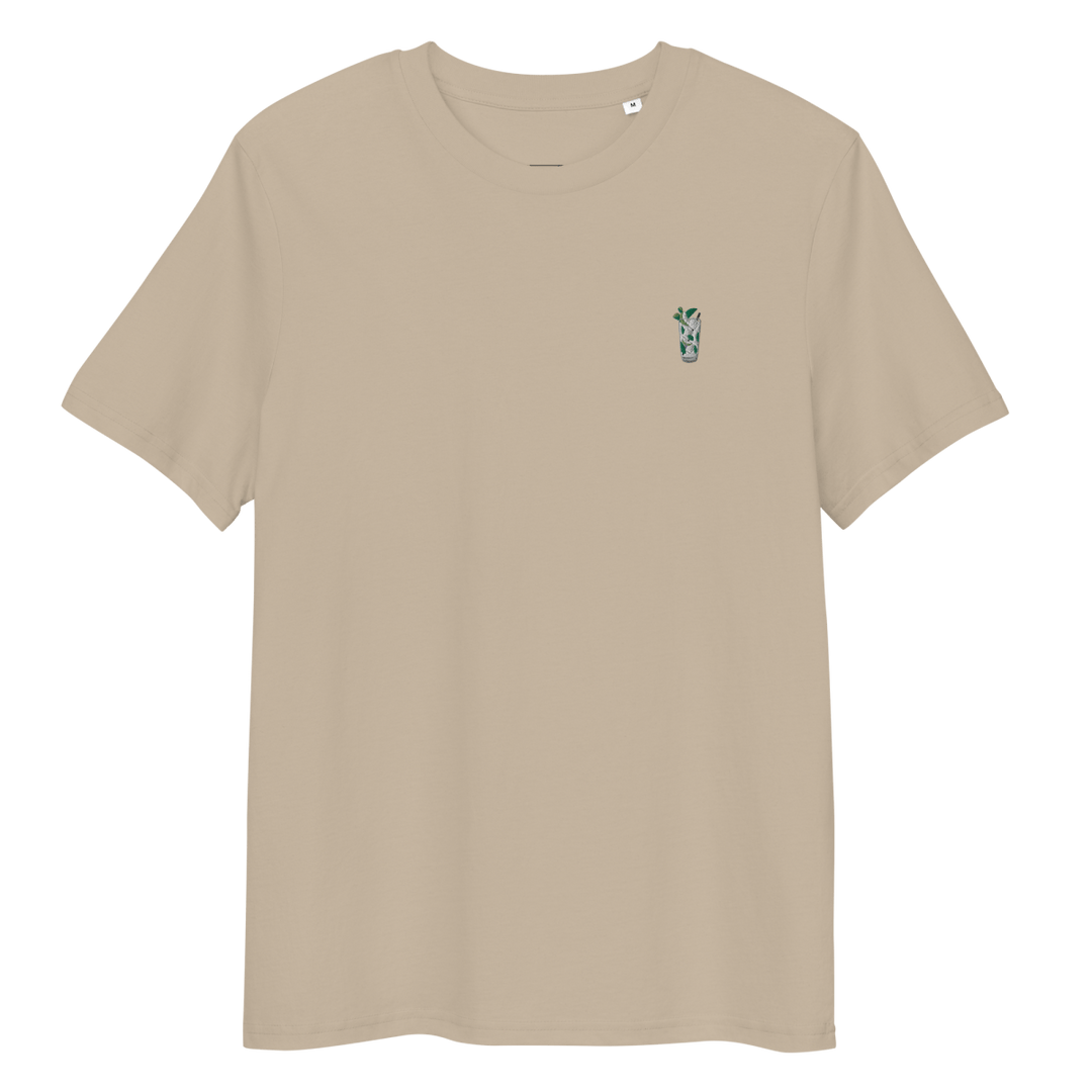 The Mojito Glass organic t-shirt - Desert Dust - Cocktailored