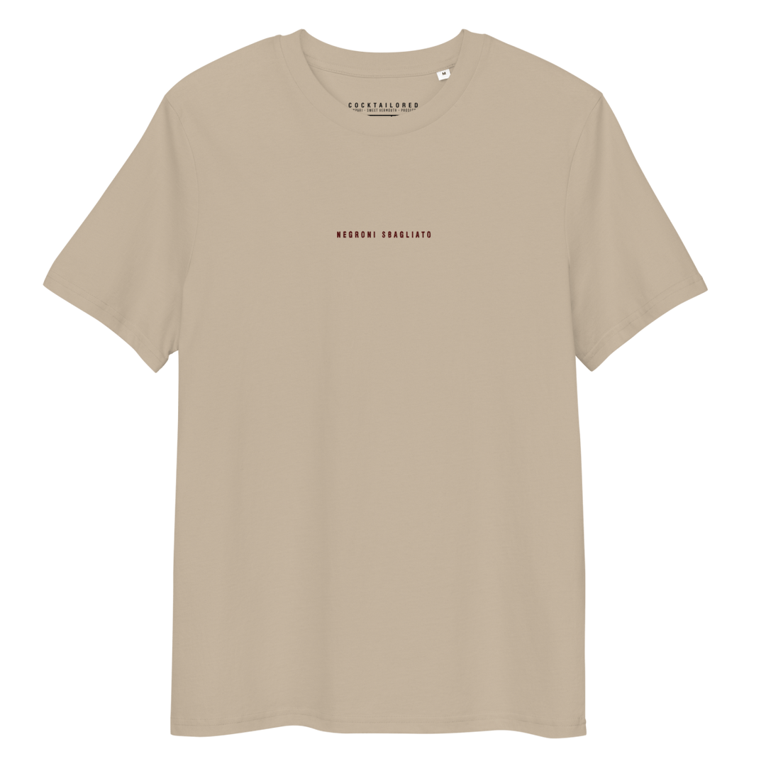 The Negroni Sbagliato organic t-shirt - Desert Dust - Cocktailored