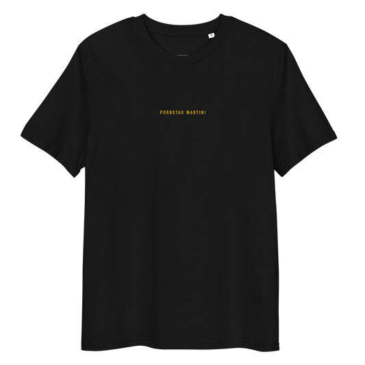 The Pornstar Martini organic t-shirt - Black - Cocktailored