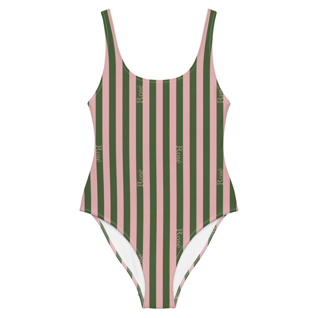 The Rosé Striped Swimsuit - XS - Cocktailored