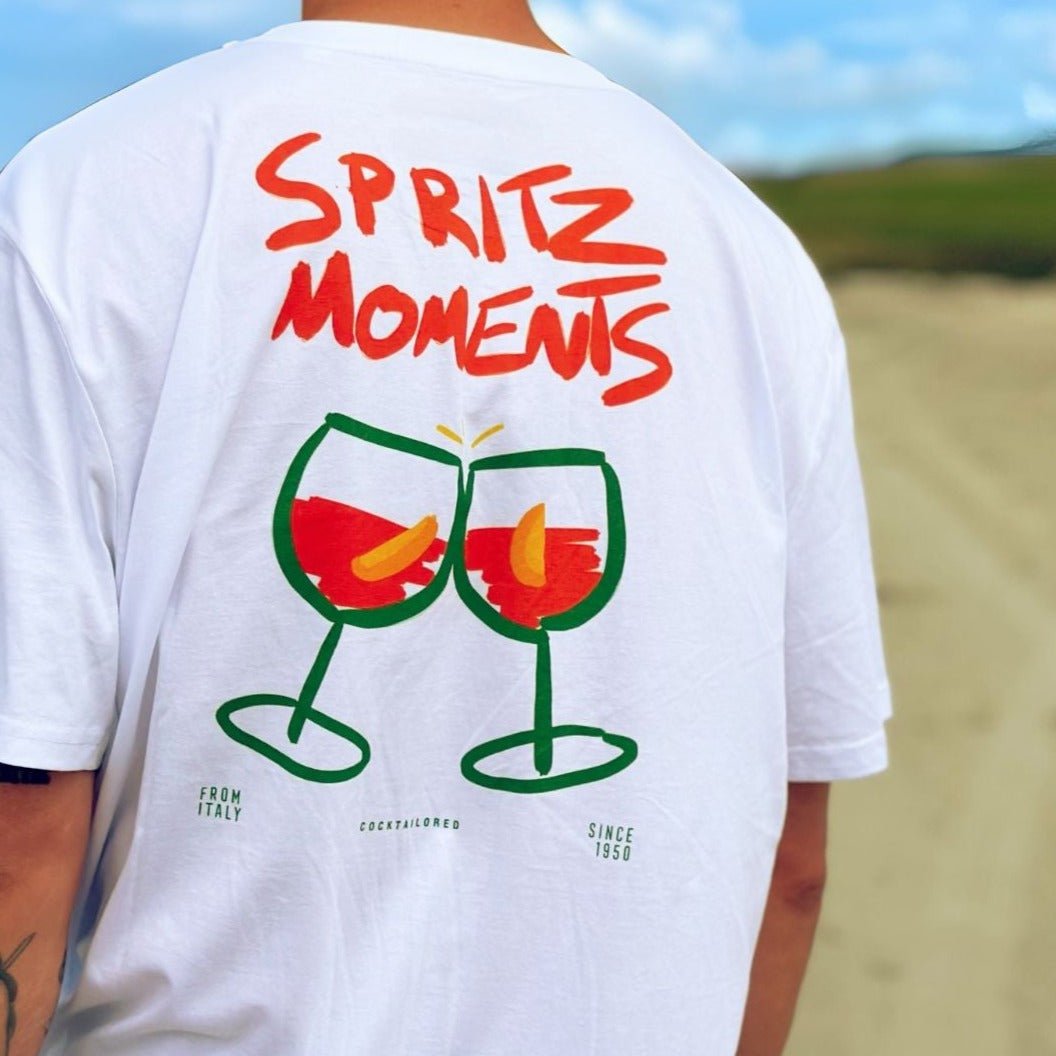 The Spritz Moments "Cin Cin" organic t - shirt - S - Cocktailored