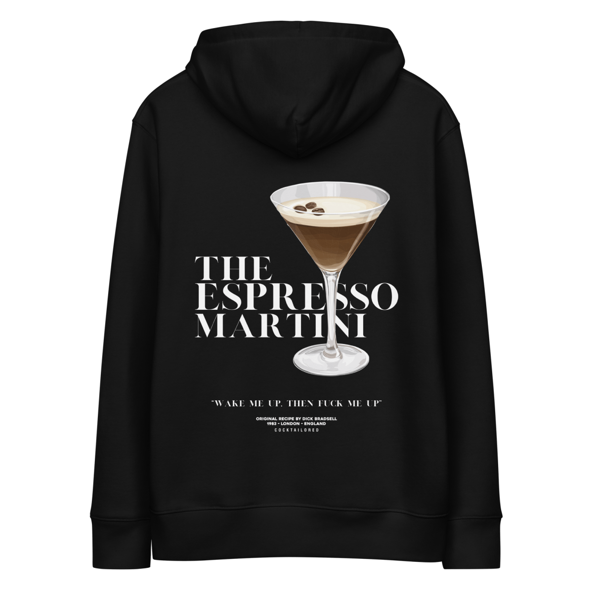 Espresso Martini "Wake Me Up" Öko-Kapuzenpullover