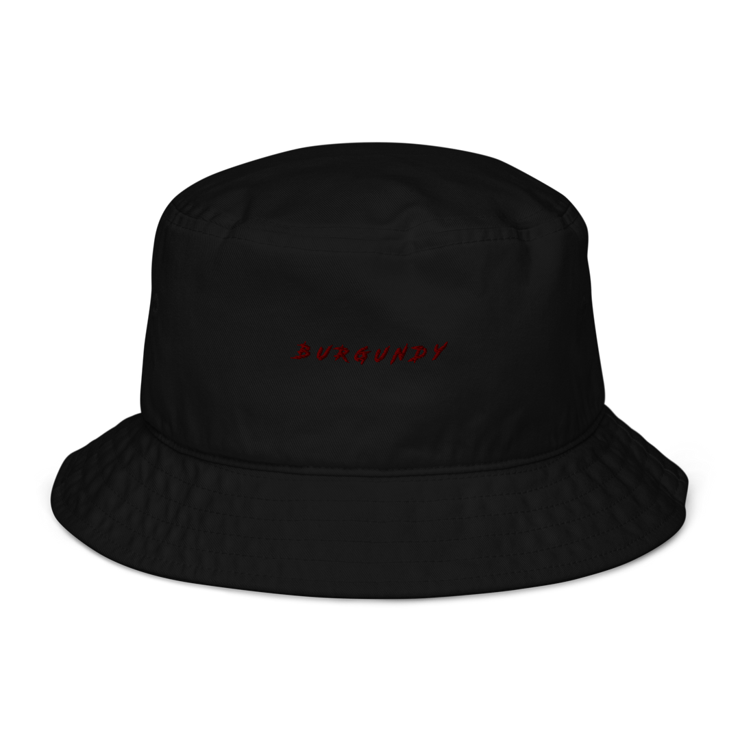 The Burgundy Organic bucket hat - Black - Cocktailored