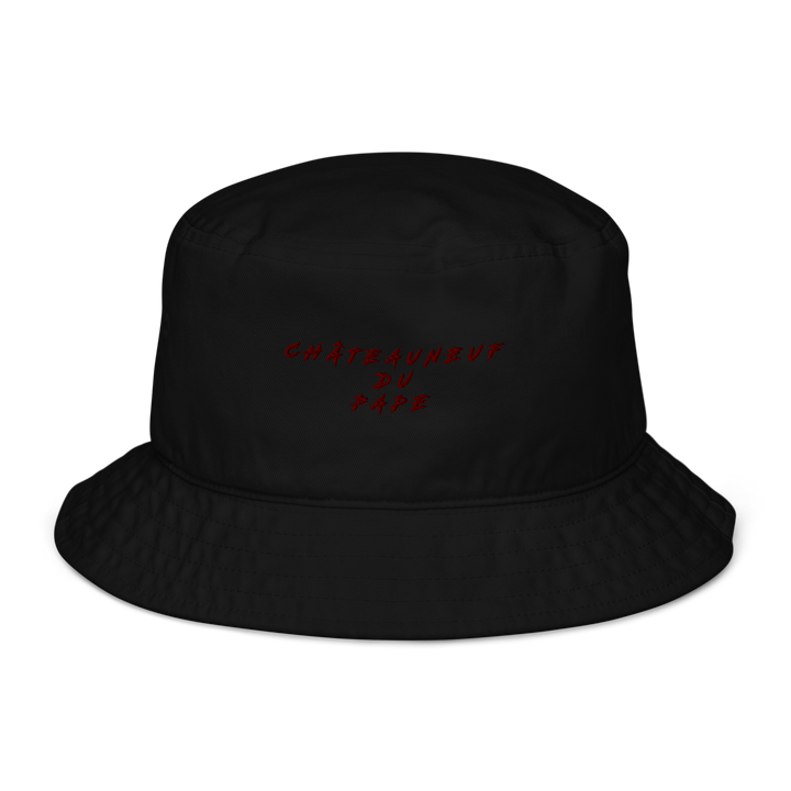 The Châteauneuf-du-Pape Organic bucket hat - Black - Cocktailored