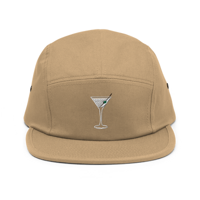 The Dry Martini Glass Hipster Hat - Khaki - - Cocktailored