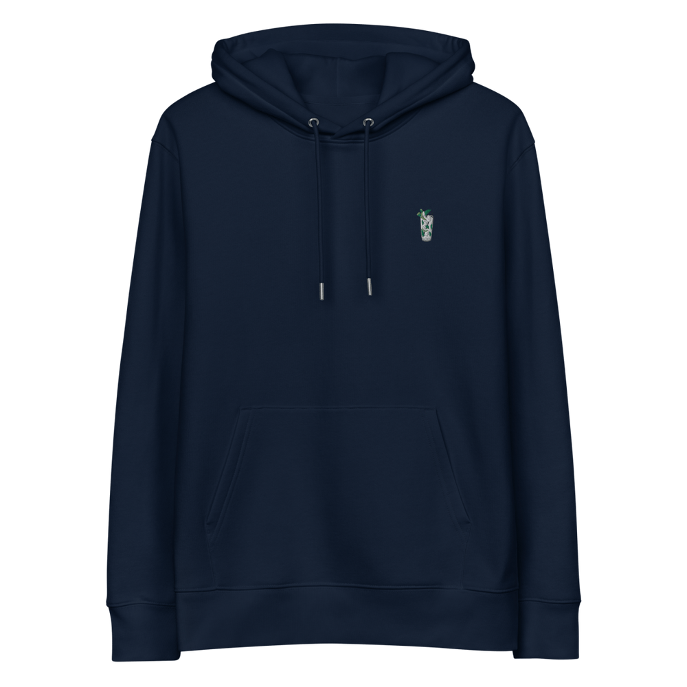 The Mojito Glass eco hoodie - French Navy - Cocktailored