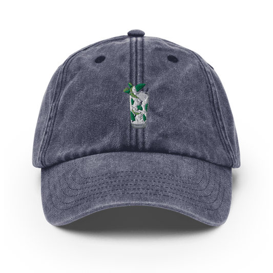 The Mojito Glass Vintage Hat - Vintage Denim - Cocktailored