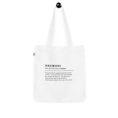 The Negroni Organic tote bag - White - - Cocktailored