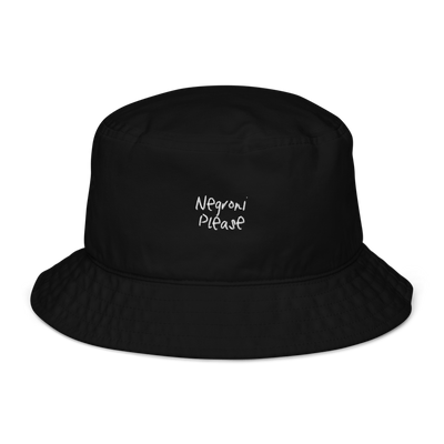 The Negroni Please Organic bucket hat - Black - - Cocktailored