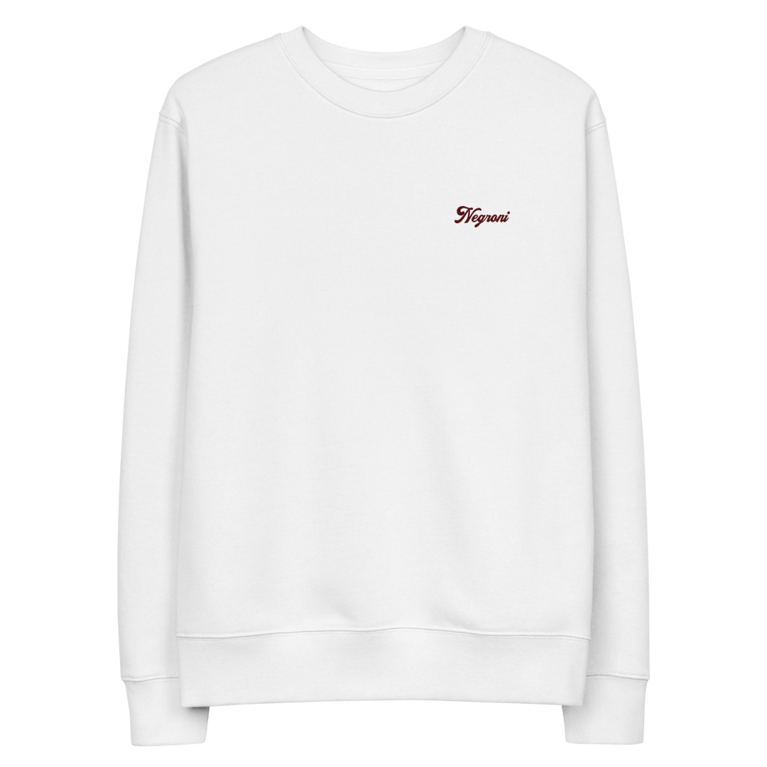 The Negroni script eco sweatshirt - White - Cocktailored