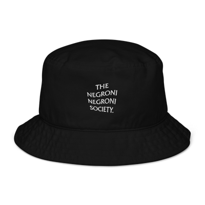 The Negroni Society Organic bucket hat "THE LOGO" - Black - - Cocktailored