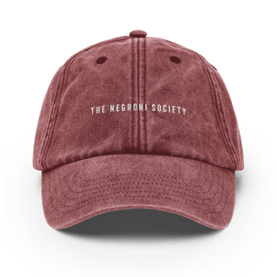 The Negroni Society "The Bar" Vintage Hat - Vintage Red - - Cocktailored