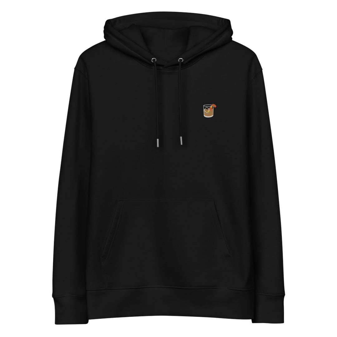 The Old Fashioned Glass eco hoodie - Black - Cocktailored