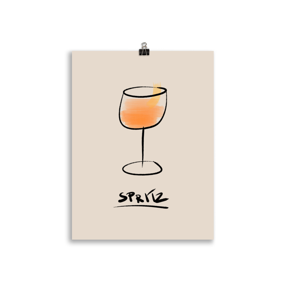The Painted Spritz Poster - 30x40 cm - Cocktailored