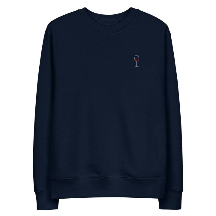 The Red Wine Glass eco sweatshirt - French Navy - Cocktailored