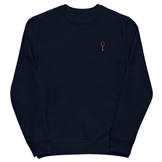 The Red Wine Glass eco sweatshirt - FALL SALE - French Navy - S - Cocktailored