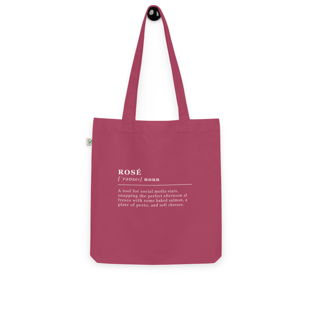 The Rosé Organic tote bag - Berry - Cocktailored