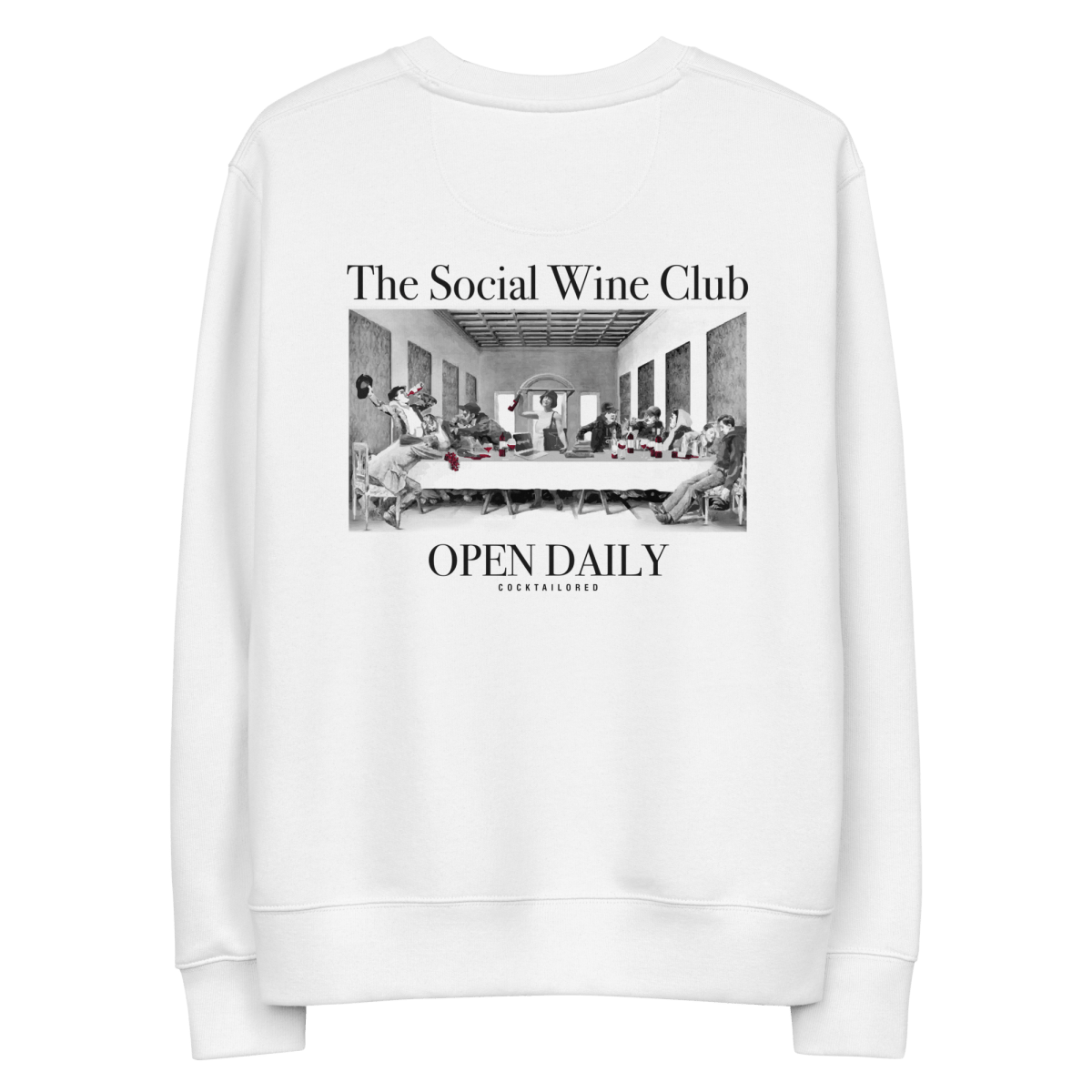 The Social Wine Club. Öko-Sweatshirt